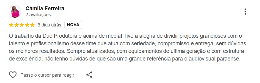 Depoimento Camila Ferreira